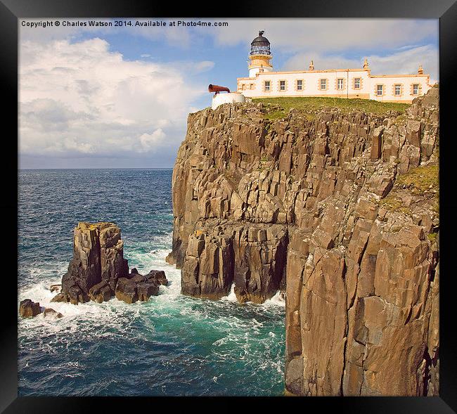  Neist Point  Framed Print by Charles Watson