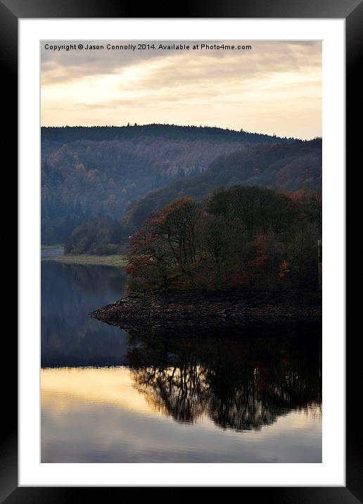  Ladybower Reflections Framed Mounted Print by Jason Connolly