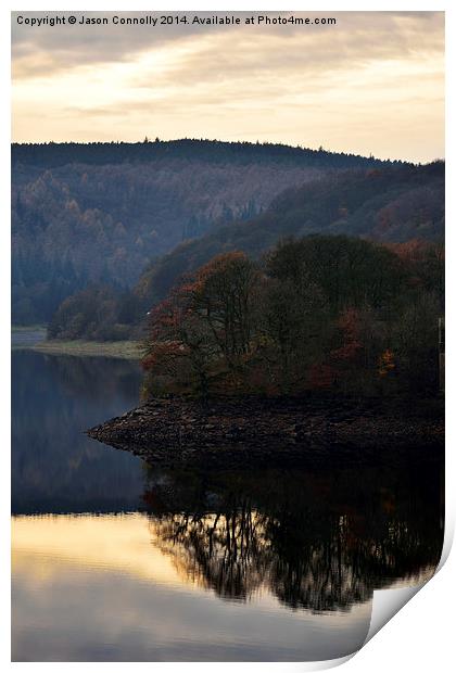  Ladybower Reflections Print by Jason Connolly