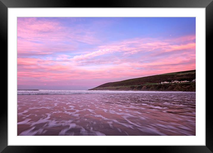  Saunton Sands surf Framed Mounted Print by Dave Wilkinson North Devon Ph