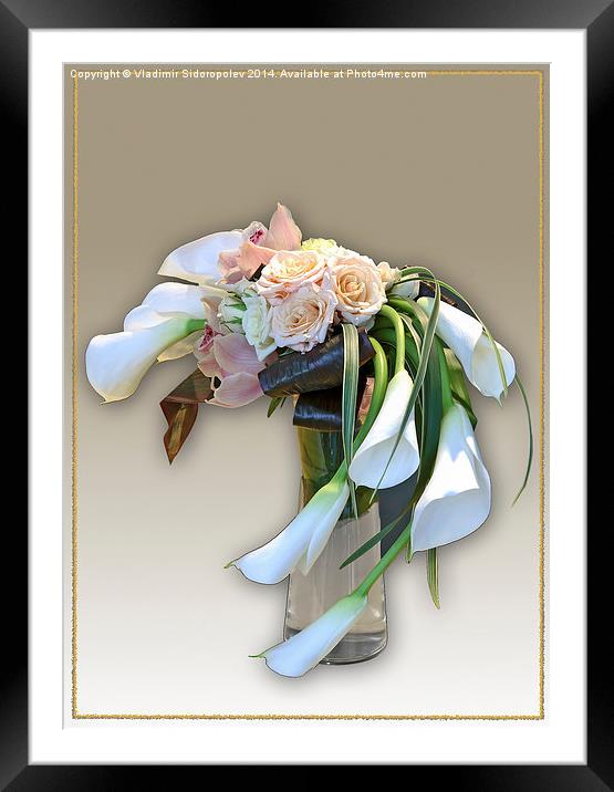 Bouquet Framed Mounted Print by Vladimir Sidoropolev