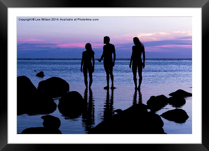  Silhouettes and Reflections Framed Mounted Print by Lee Wilson