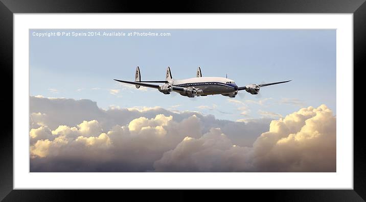  Super Constellation - End of an Era Framed Mounted Print by Pat Speirs