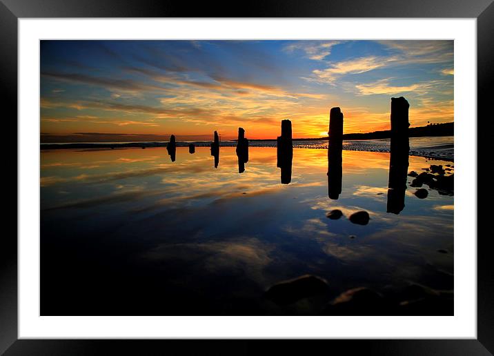  Low tide reflections Framed Mounted Print by Ross Lawford