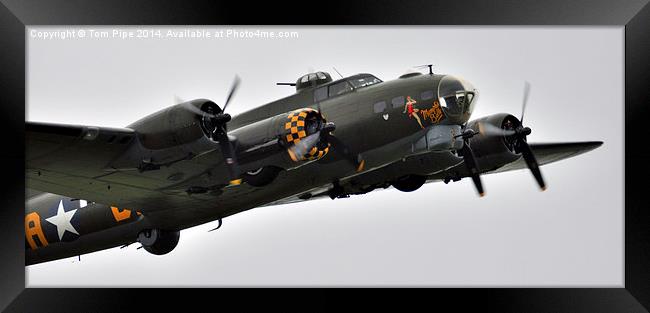  B-17 Sally B. " The Flying Fortress " Framed Print by Tom Pipe