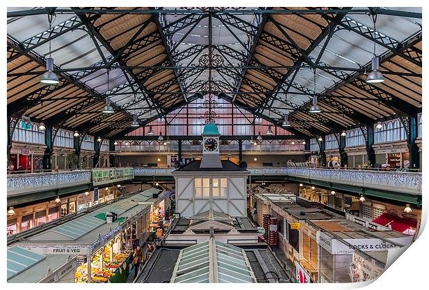 A Victorian Market Gem in Cardiff Print by Steve Purnell