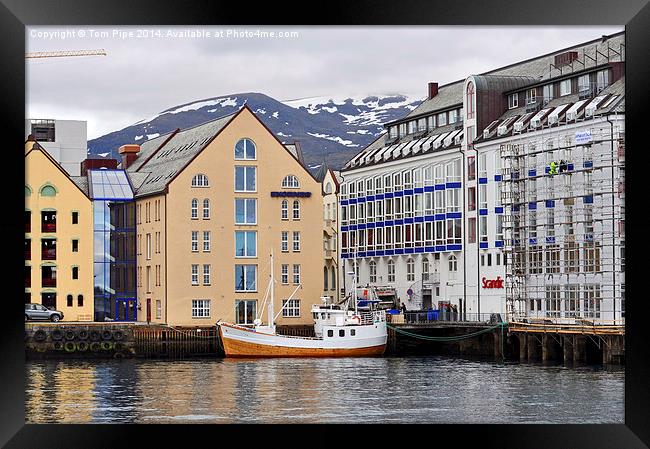  Alesund harbour, Norway. Framed Print by Tom Pipe