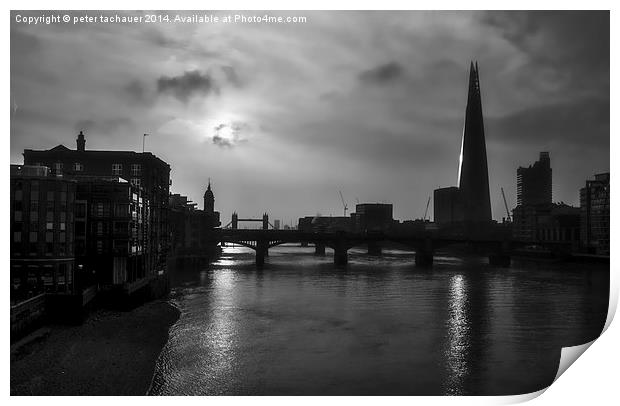  The Shard At...... Print by peter tachauer