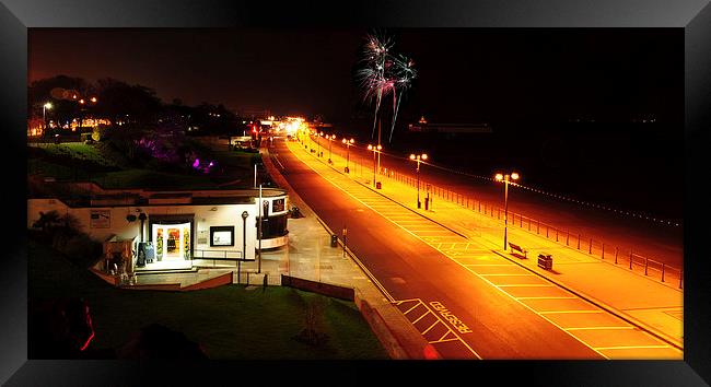 Cleethorpes Seafront at Night  Framed Print by Jon Fixter