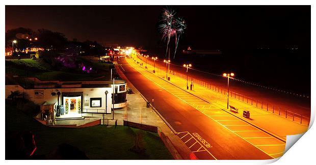 Cleethorpes Seafront at Night  Print by Jon Fixter