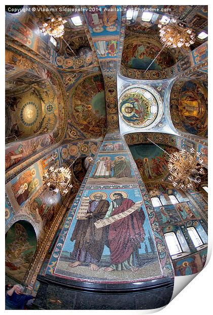  Church of the Savior on Blood  Print by Vladimir Sidoropolev