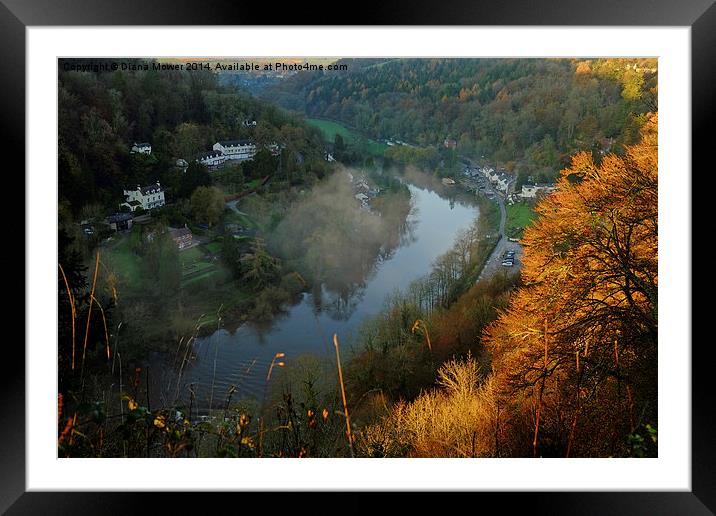 Symonds Yat East and West  Framed Mounted Print by Diana Mower