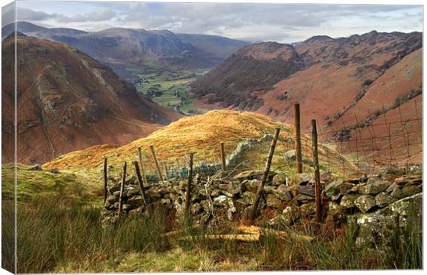Landscape Views From Eagle Crag Canvas Print by Gary Kenyon