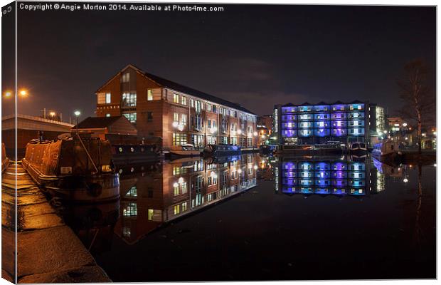 Sheffield Victoria Quays Canvas Print by Angie Morton