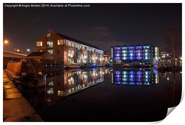 Sheffield Victoria Quays Print by Angie Morton