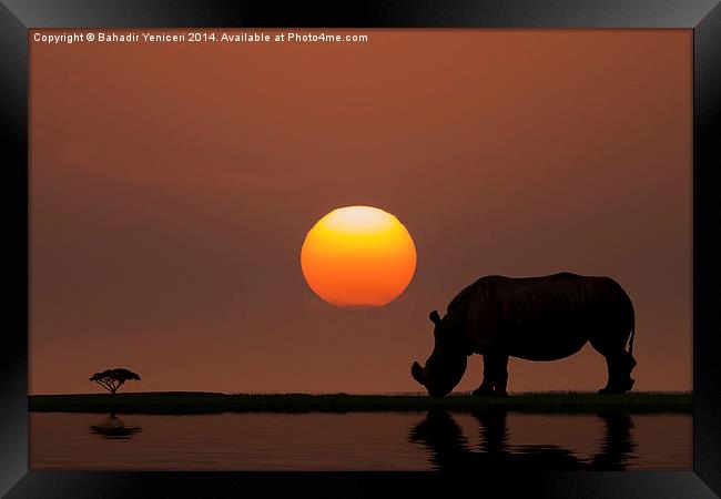  African Sunset Framed Print by Bahadir Yeniceri