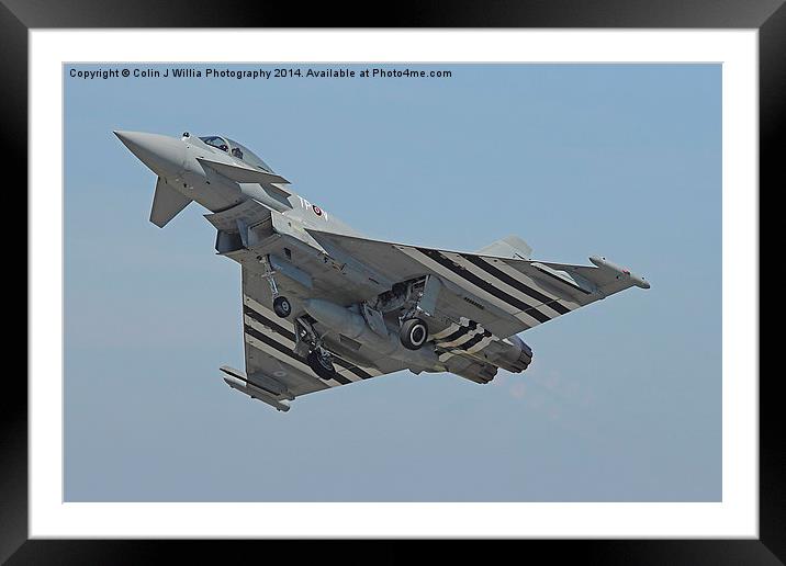  Eurofighter Typhoon Wheels Up - Farnbourough 2014 Framed Mounted Print by Colin Williams Photography