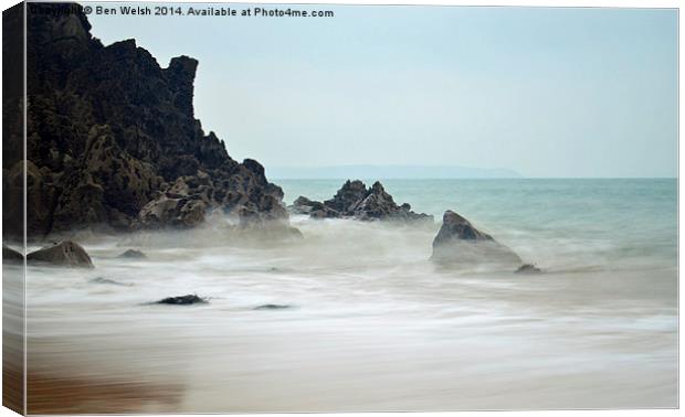  Barafundle Beach Canvas Print by Ben Welsh