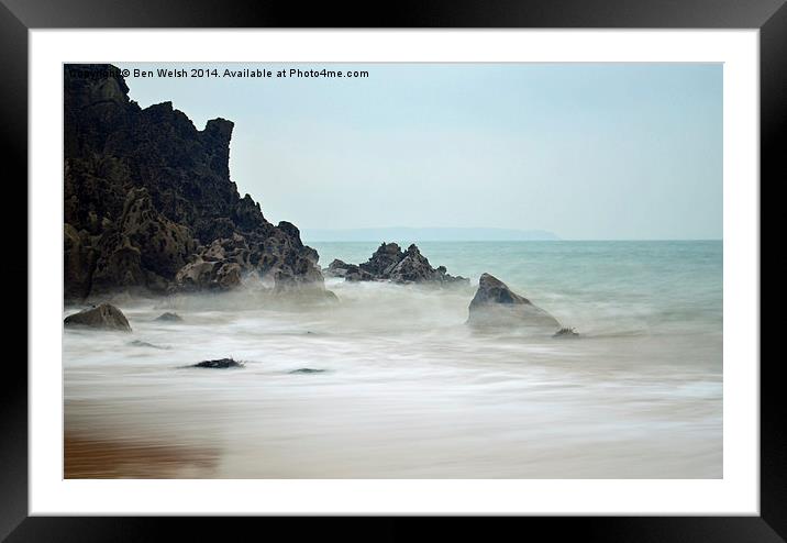  Barafundle Beach Framed Mounted Print by Ben Welsh