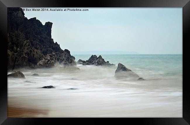  Barafundle Beach Framed Print by Ben Welsh