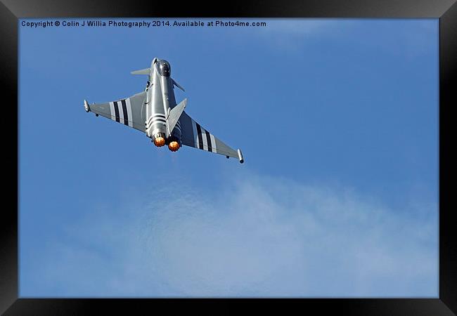  Eurofighter Typhoon - Into The Sky  Framed Print by Colin Williams Photography