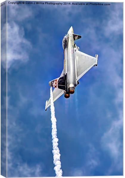   Eurofighter Typhoon - Venting ! Canvas Print by Colin Williams Photography