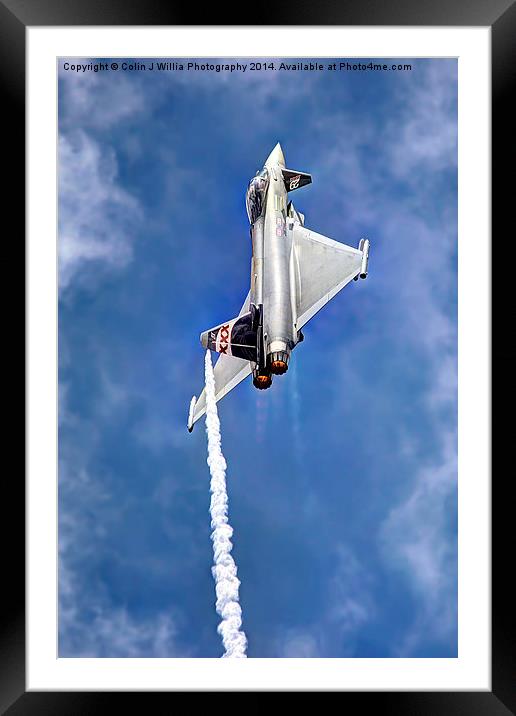   Eurofighter Typhoon - Venting ! Framed Mounted Print by Colin Williams Photography