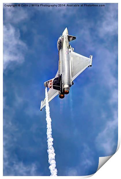   Eurofighter Typhoon - Venting ! Print by Colin Williams Photography