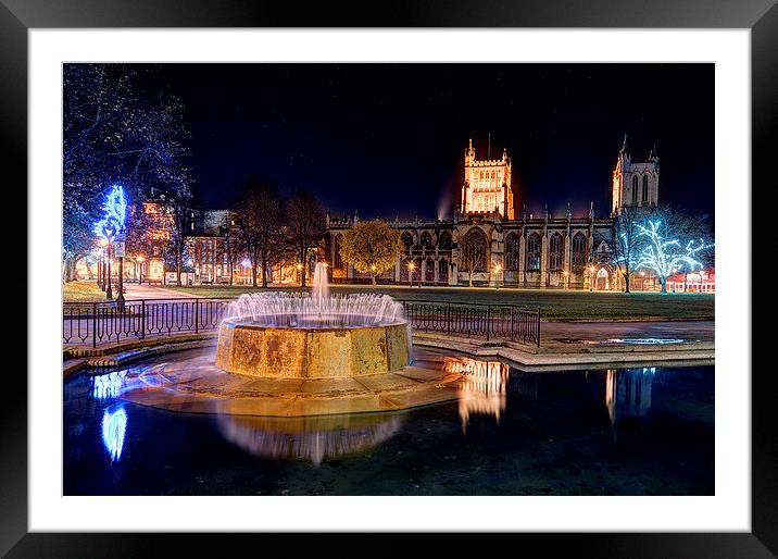  Cathedral fountain Framed Mounted Print by Simon Gerhand