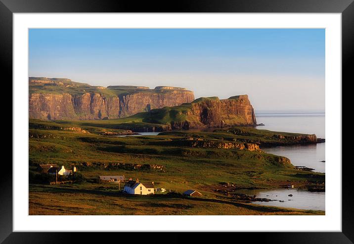 Scottish landscape, Eabost, Skye, Scotland, UK  Framed Mounted Print by Linda More