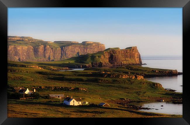 Scottish landscape, Eabost, Skye, Scotland, UK  Framed Print by Linda More