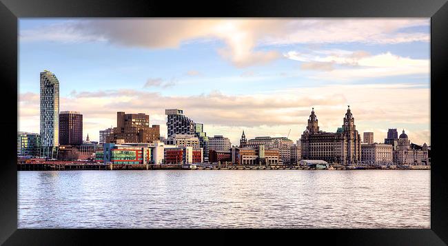 Liverpool skyline Framed Print by Catherine Joll