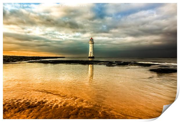  Perch Rock Lighthouse Print by Pete Lawless