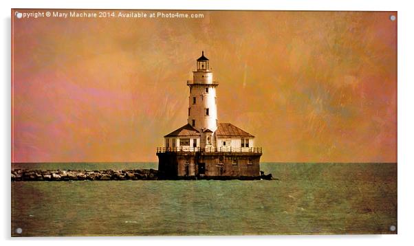  Lighthouse at Navy Pier Acrylic by Mary Machare