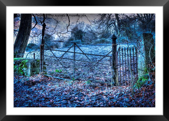 Frosty Gateway To The Cotswolds Framed Mounted Print by Simon Litchfield
