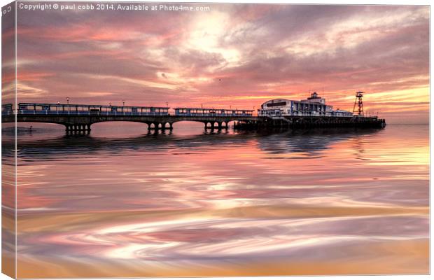  Bournemouth pier. Canvas Print by paul cobb