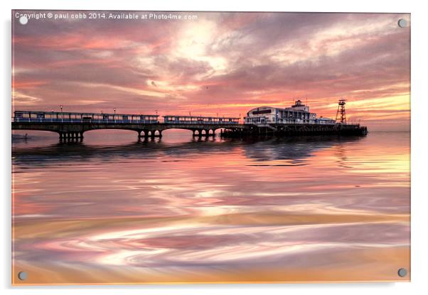  Bournemouth pier. Acrylic by paul cobb