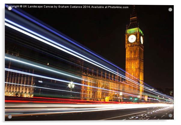  Westminster Lights Acrylic by Graham Custance