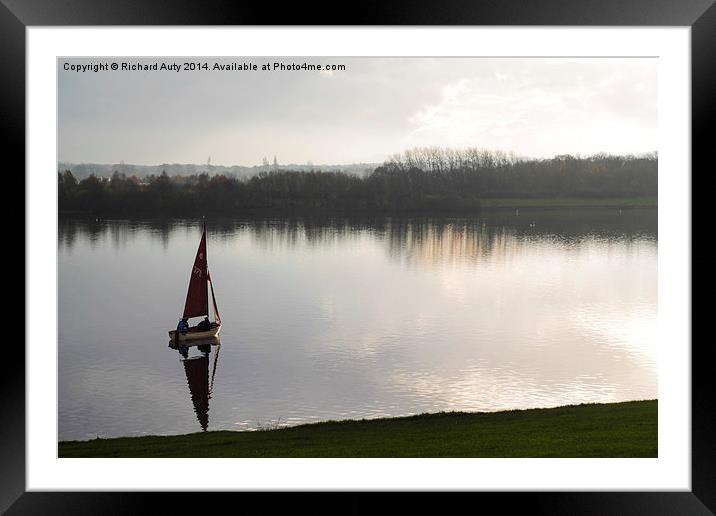  On Reflection Framed Mounted Print by Richard Auty