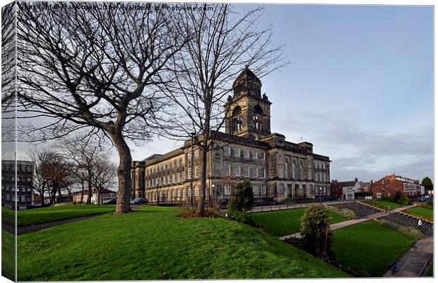 Wirral's Back-to Front Town hall Canvas Print by Frank Irwin