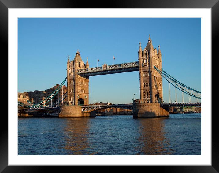  Tower Bridge Framed Mounted Print by Simon Hackett
