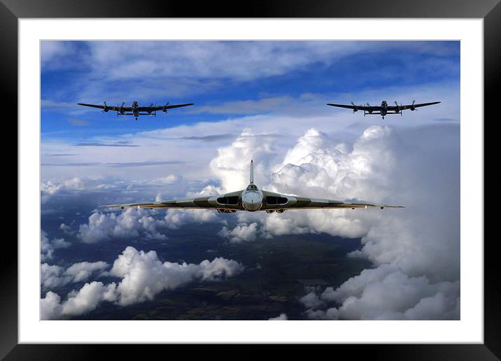 Avro sisters formation Framed Mounted Print by Oxon Images