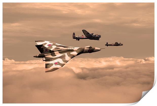 Lancasters For Company  Print by J Biggadike