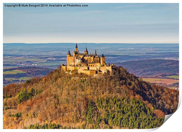 Burg Hohenzollern Castle, South Germany Print by Mark Bangert