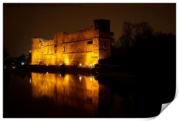  Castle by Night Print by Ian Hides