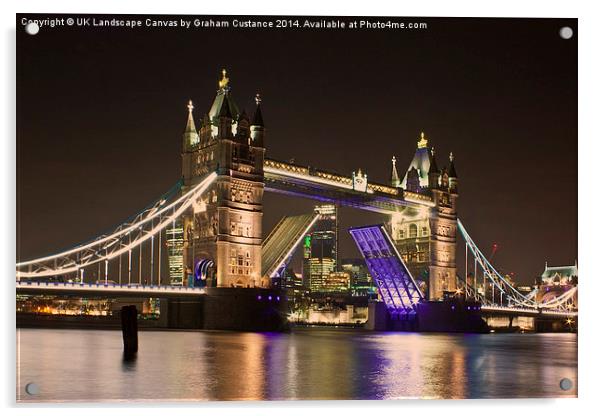  Tower Bridge Acrylic by Graham Custance