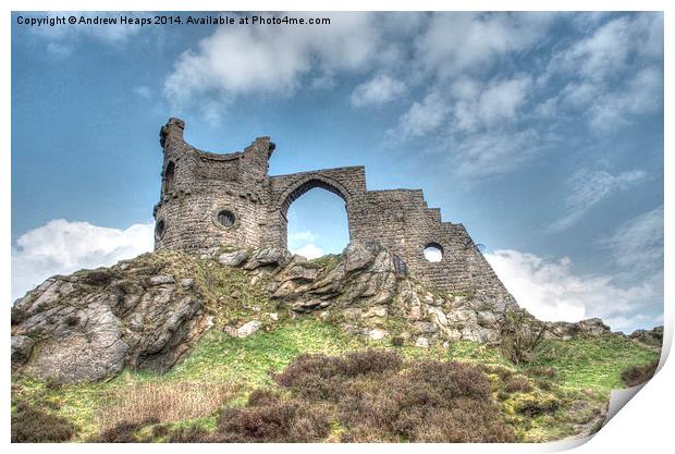  Mow Cop Castle Print by Andrew Heaps