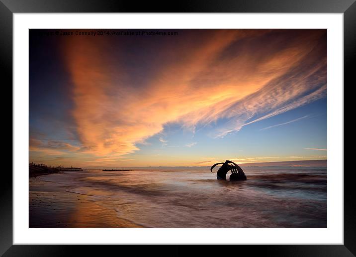  Mary's Shell sunset, Cleveleys Framed Mounted Print by Jason Connolly