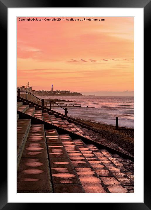  Fylde Coast Sunset Framed Mounted Print by Jason Connolly
