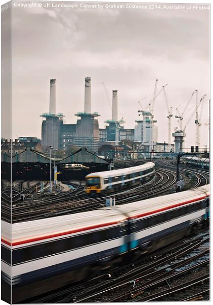  Battersea Power Station Canvas Print by Graham Custance